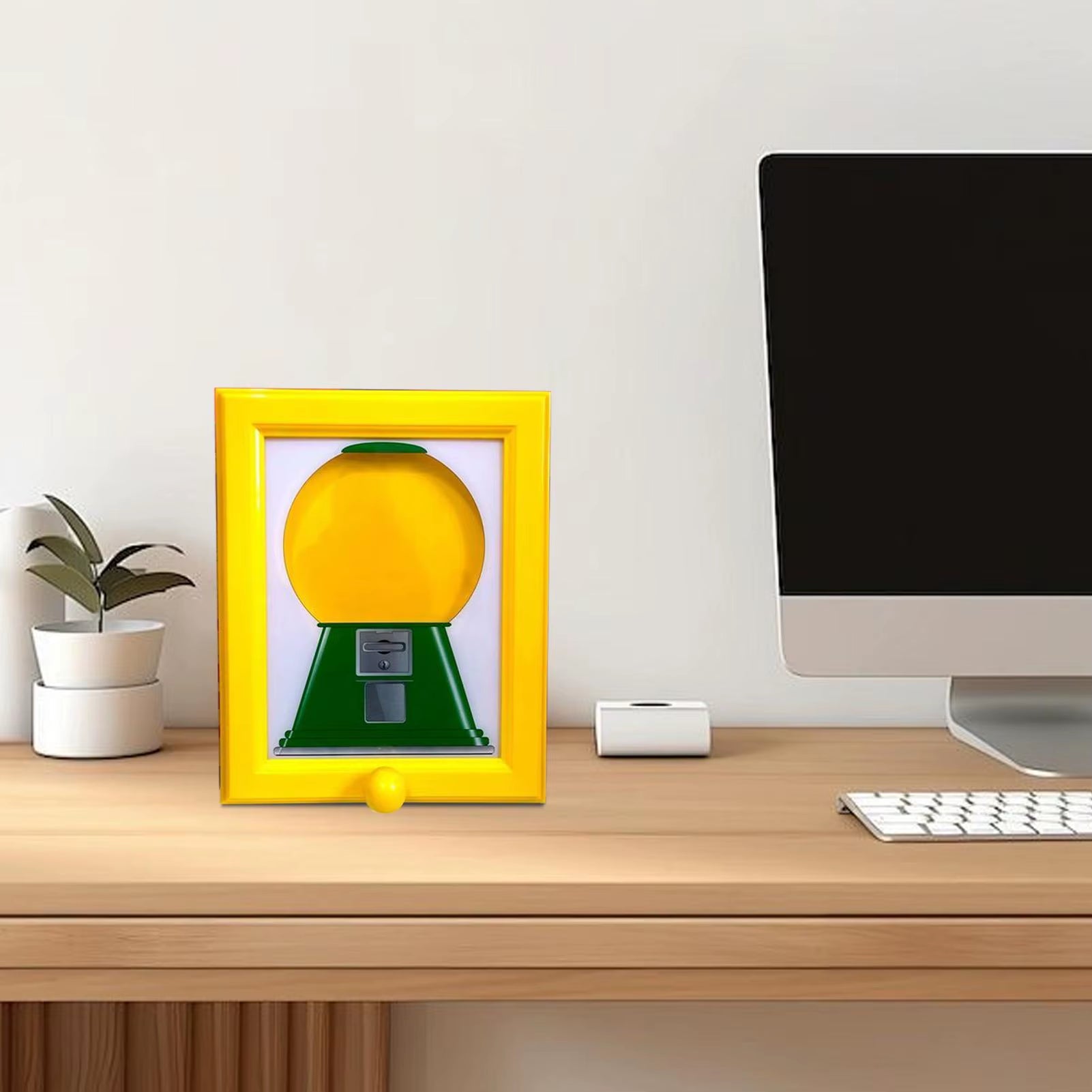 NEW Candy Dispenser Picture Frame Wall Candy Dispenser Picture Frame Creative Vending Toy Decorative Snack Container